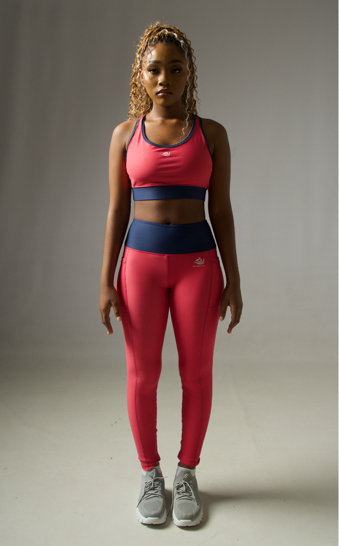 Andelia Pink Full-Length Leggings