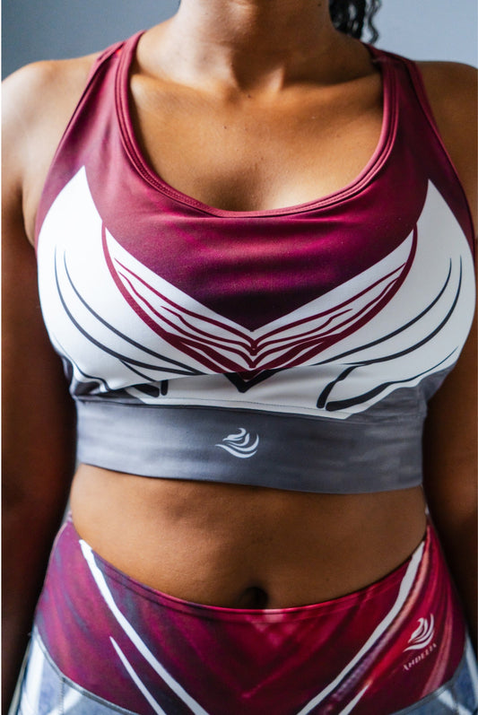 Andelia Anatomical Print Sports Bra
