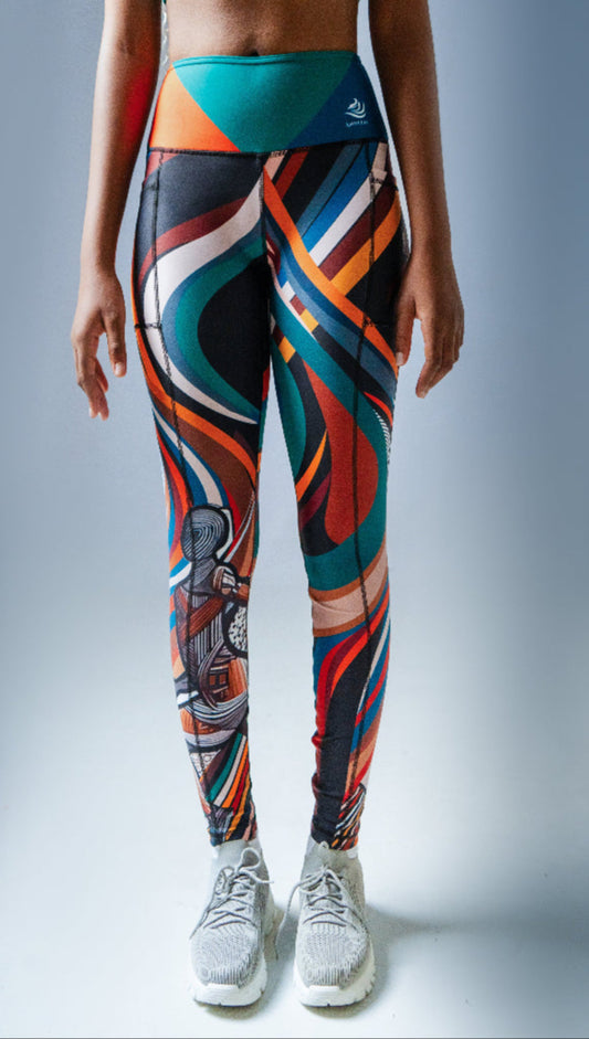 Andelia Ubuntu Print Full-Length Leggings